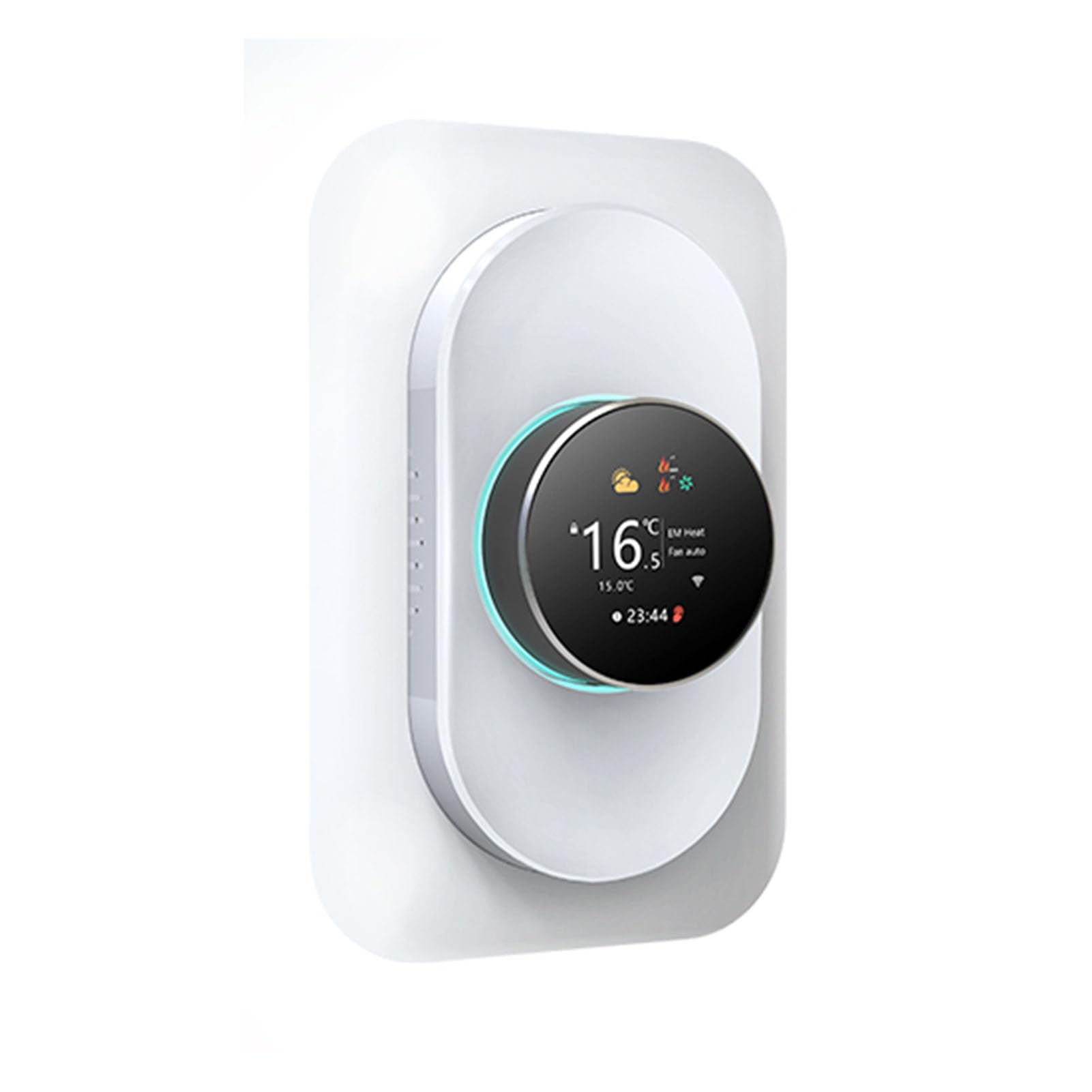Zunate Termostato WiFi Intelligente per Pompa di Calore |Controllo Vocale Schermo LCD Modalità Automatica Riscaldamento Raffreddamento con Cavo C