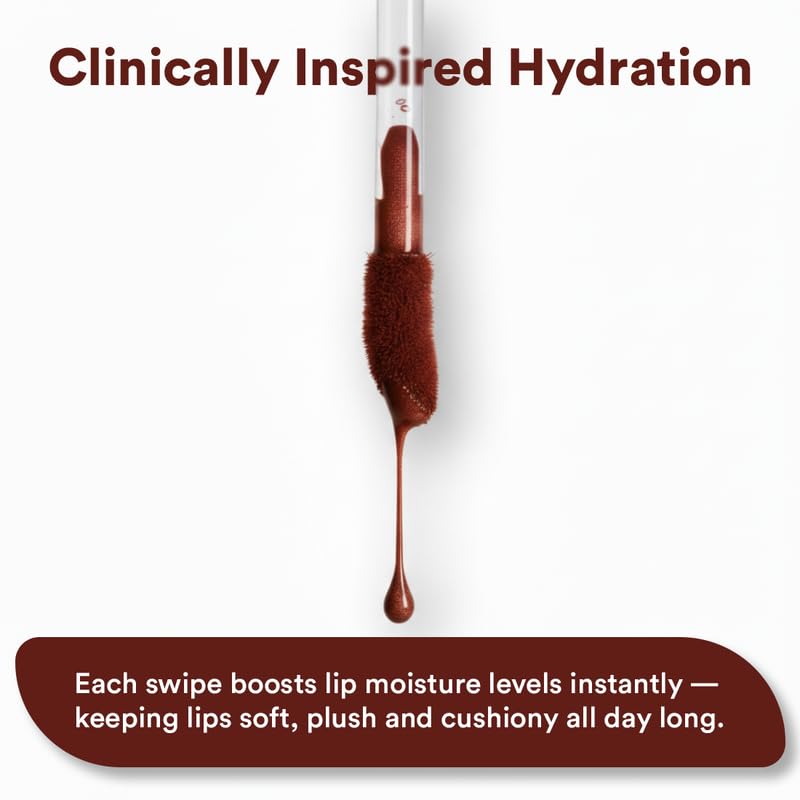 Image of Glowjob After Dark Brown Lip Oil - Hydrating Glossy Lip Oil with Sheer Brown Tint, Lightweight Non-Sticky Shine, Nourishing Soft Stain Finish