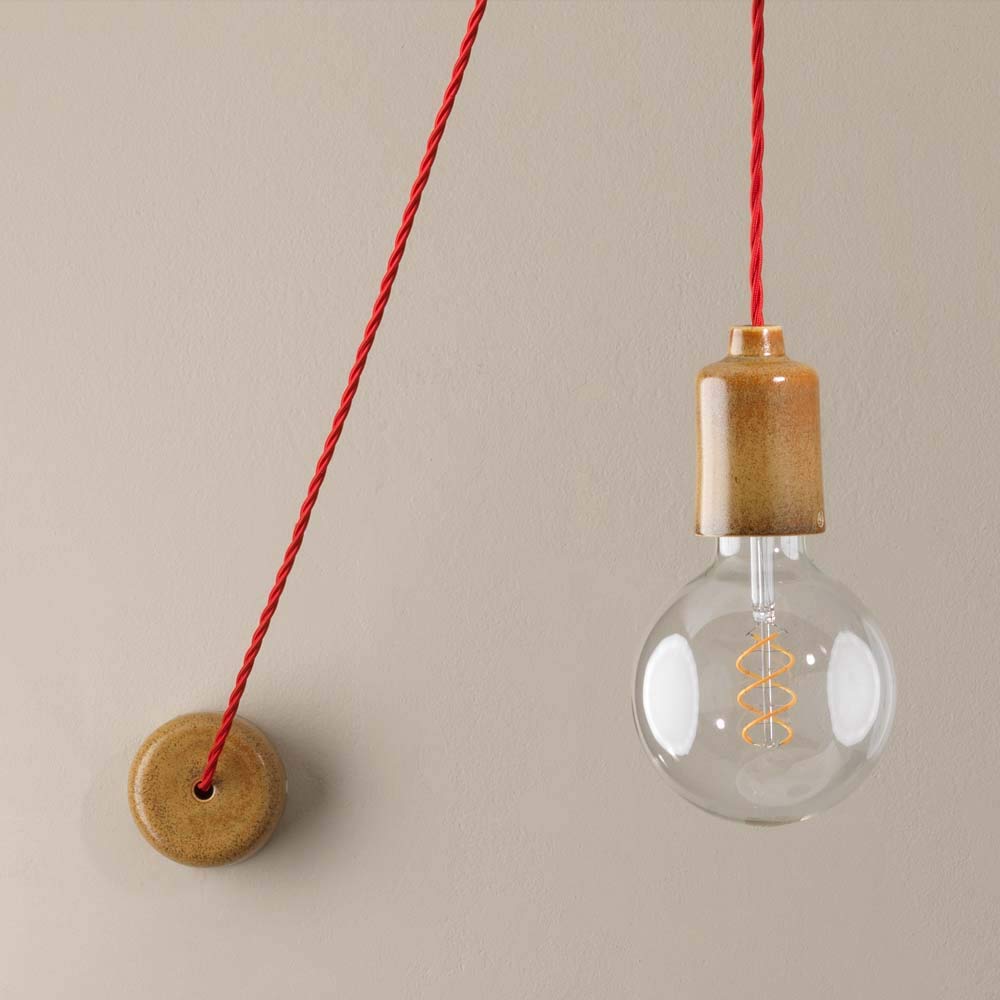 Klartext LUMIÈRE Textilkabel, rund, 3 x 0,75 mm, Rosa, 10 m lang