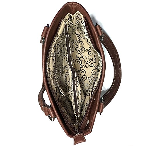 Cartera de hombro con bordado floral Justin West miniatura 5