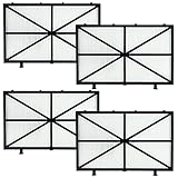 woejgo Teile - Ultrafeine Patronenfilterplatten, Teilenummer 9991432-R4 für Maytronics Dolphin poolroboter Parts, kompatibel mit Delphin Nautilus CC Plus, M400 und M500. (4 Pack)