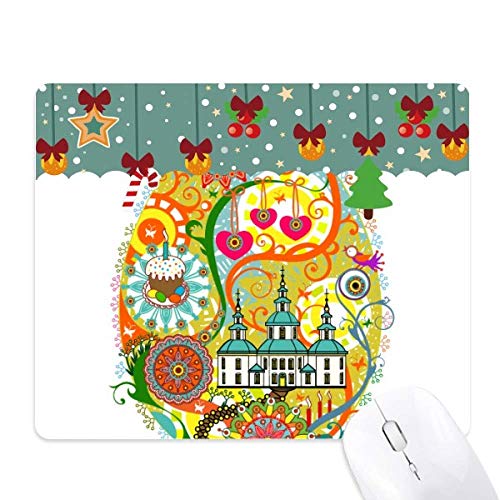 Tapis de souris de jeu temple de noël idéal pour setup de bureau moderne