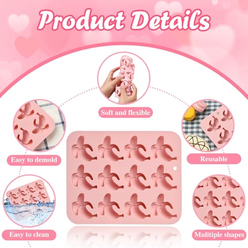 UR URLIFEHALL Bananenformen aus Silikon, 12 Mulden, für Bananen, Obst, Fondant, Schokolade, Süßigkeiten, Eiswürfel, Kekse… – Ansicht 3