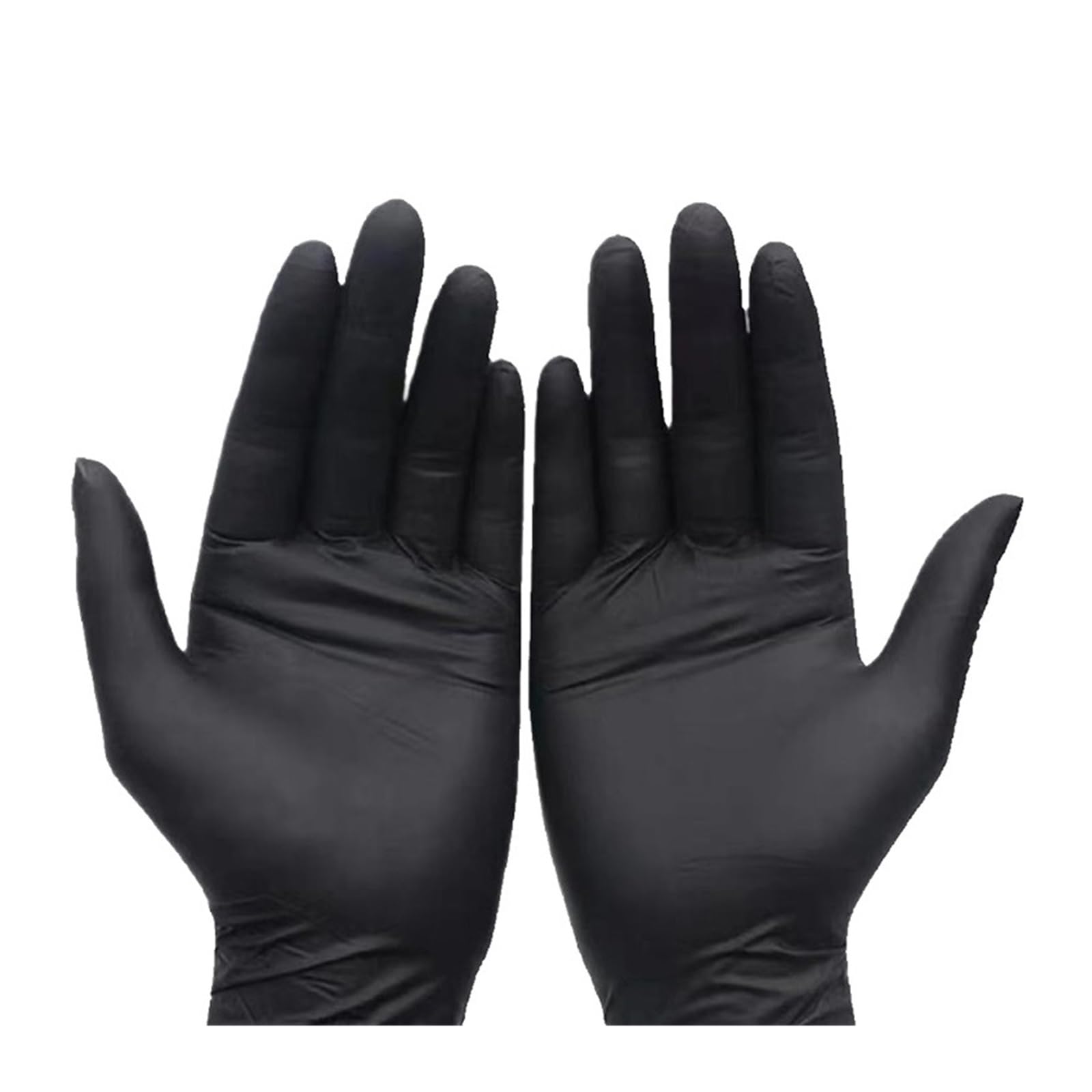 Rękawiczki Nitrylowe Jednorazowe Czarne Dłonie Do Gotowania W Kuchni Wykonywania Manicure I Tatuażu Czyszczenie Salonu(200 PCS,XL-24x12cm)