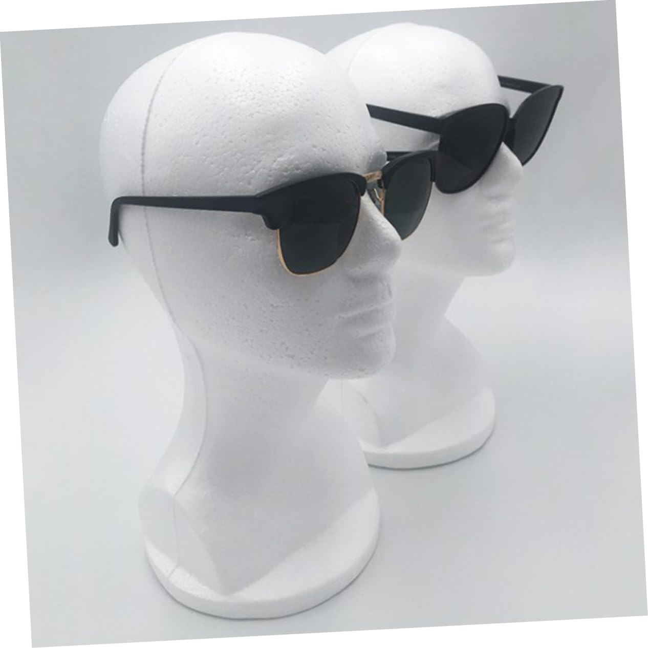 Baluue Soporte de Cabeza de Maniquí Femenino de Espuma Ligera para Exhibición de Pelucas y Sombreros en Salones y Tiendas