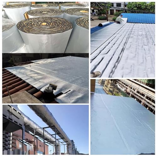 Espuma aislante resistente a altas temperaturas con capa autoadhesiva de gran grosor para obras 4