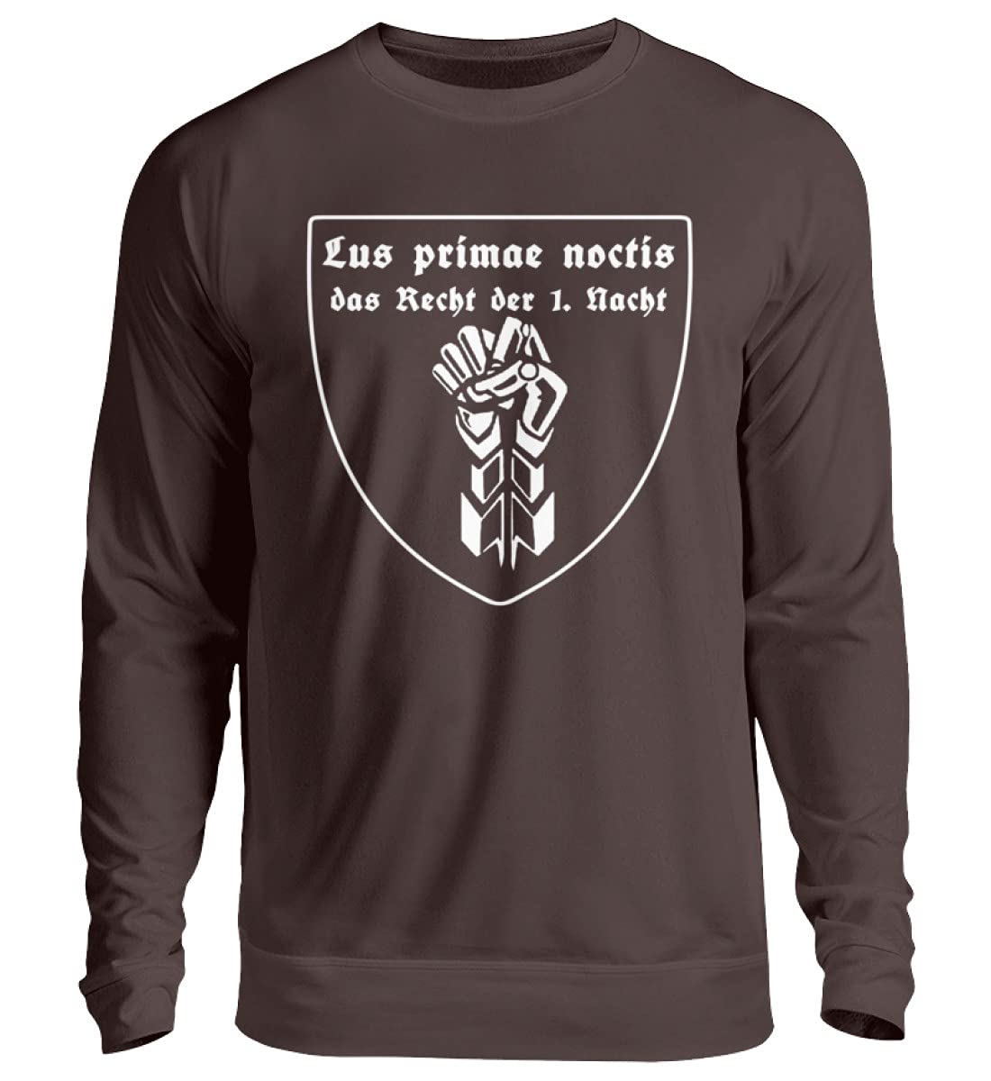 Pull unisexe LUS de qualité supérieure marron foncé taille S - 3