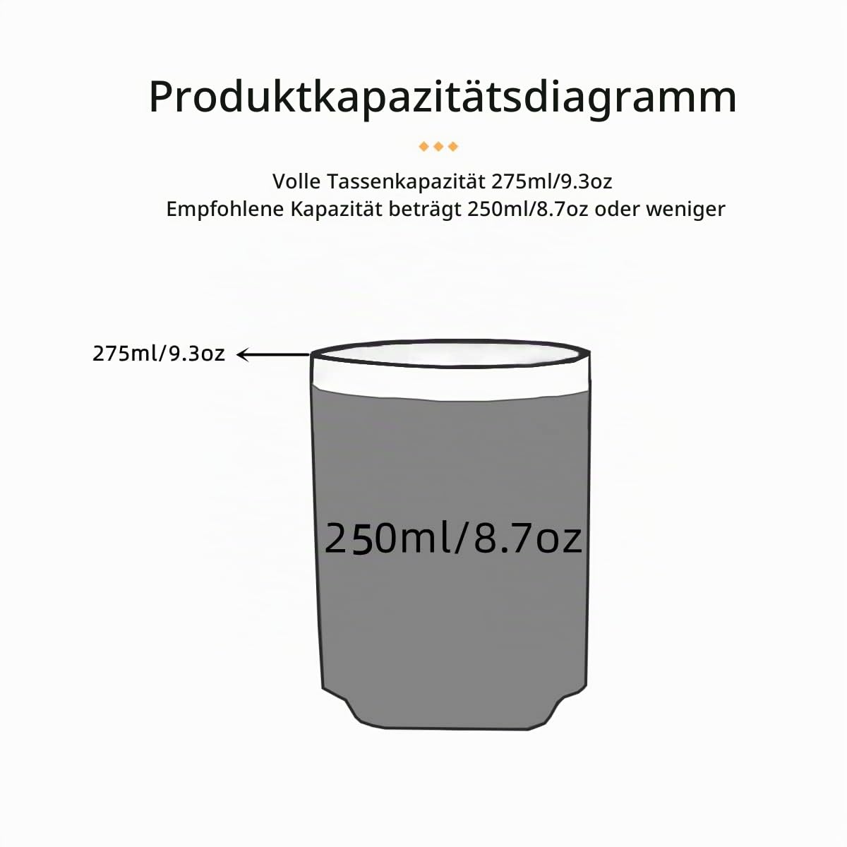 Japanisch Keramik Teetasse Ohne Henkel 2er Set, Schwarz 275ML | Vintage Chinesische Keramik Teebecher für Kaffee, Tee, Zuhause & Büro