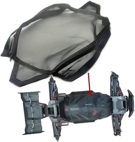 Chasis a prueba de polvo roca resistente a la suciedad cubierta protectora negro para Traxxas 1/6 XRT