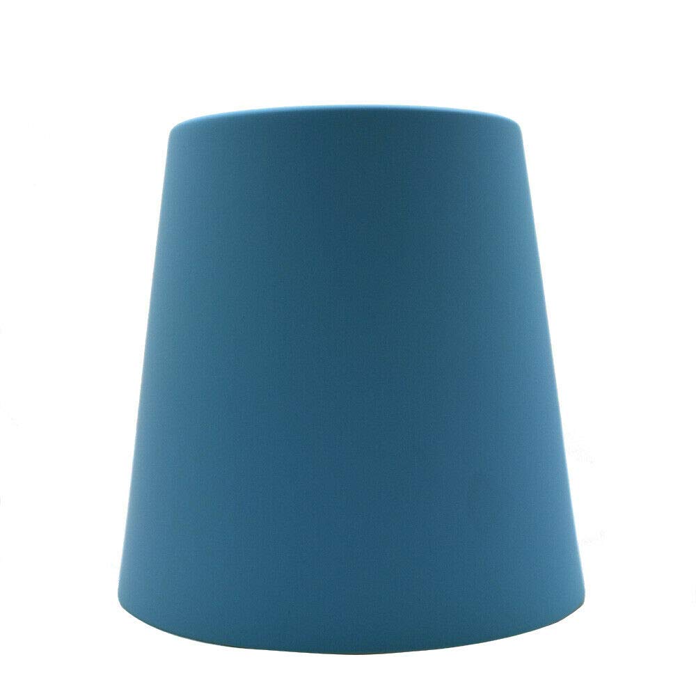 DC VOLTAGE Retro Industrial Ceiling Light Lampshades Vintage E27 Style Metal Mug Shaped 15cm Easy fit for Wall Sconce, Pendant Lamp, Kitchen Living Room with Free Reducerplate (Light Blue)