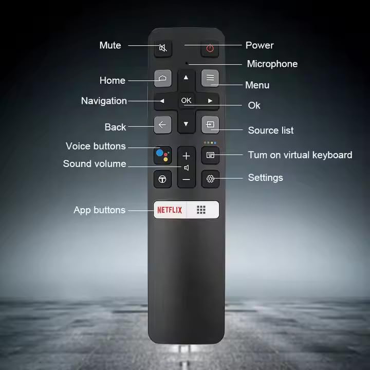 Image of Remote Control Compatible for jio Fiber Set Top Box with Voice Control Function(Pairing Required) (New TCL Remote)