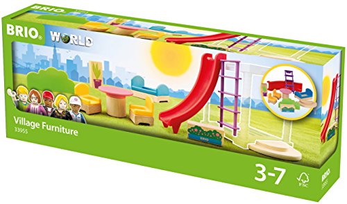 Preisvergleich Produktbild BRIO World 33955 - Village Erweiterungspack Möbel