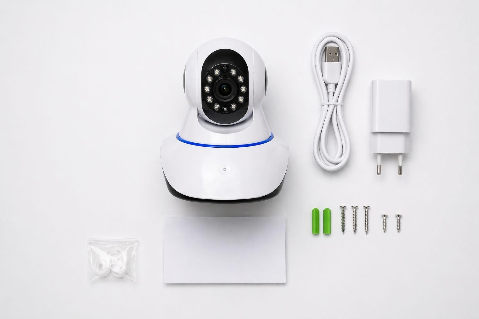 Doppia telecamera di sorveglianza da interno – Full HD, visione notturna IR (10 m), WiFi, comunicazione bidirezionale – rotazione 345°/65°, supporto MicroSD 128 GB - Elettronica, Tecnologia e Tendenze Doppia telecamera di sorveglianza da interno – Full HD, visione notturna IR (10 m), WiFi, comunicazione bidirezionale – rotazione 345°/65°, supporto MicroSD 128 GB - Elettronica, Tecnologia e Tendenze