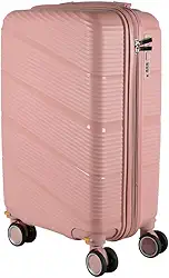 Mala de bordo em Polipropileno 4 rodas 360º - AeroMalas Catar (Rose)