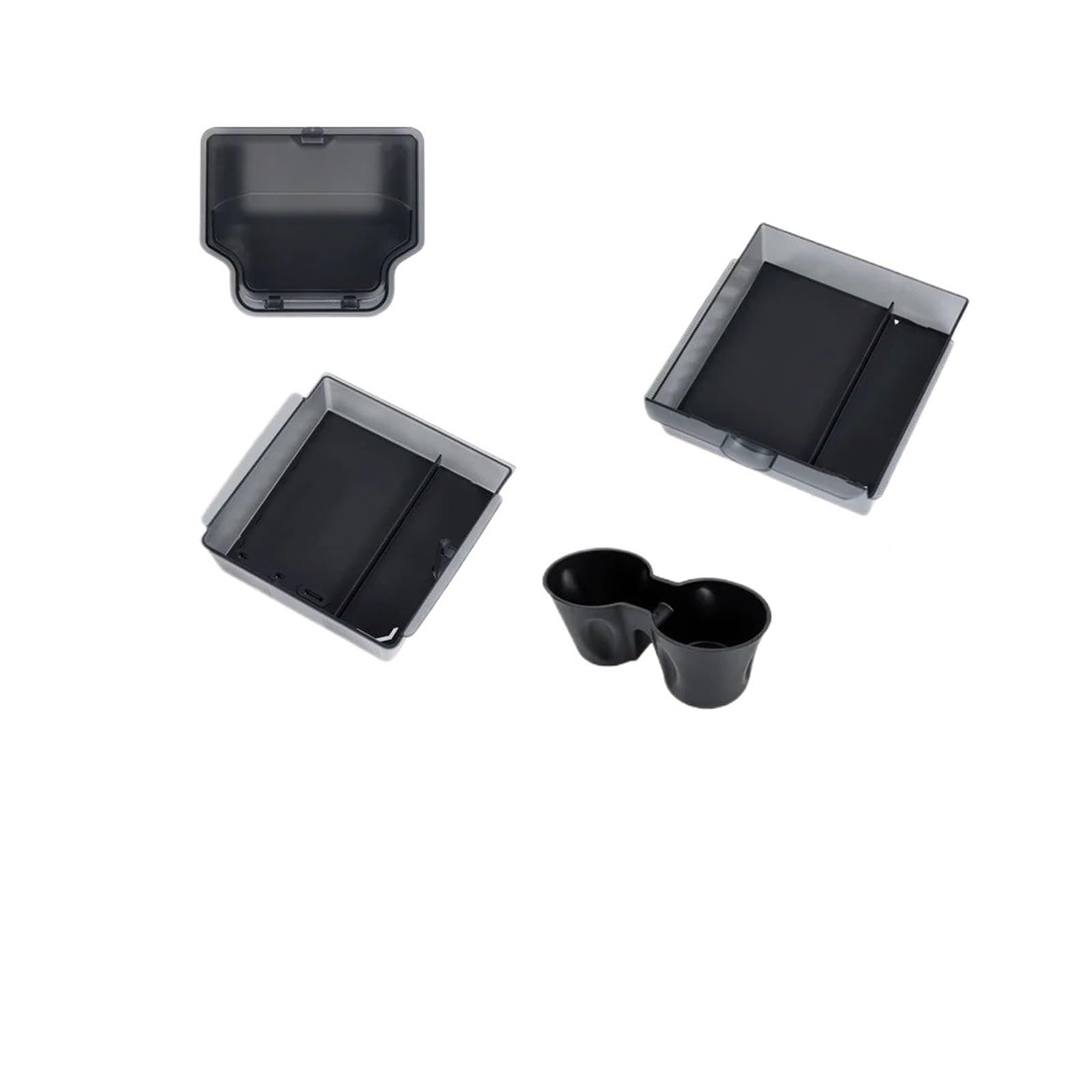 HXVGEGKPYK Armrest Storage Tray For Tesla For Model 3 For HIGHLAND 2024 2025 Upper Lower Armrest Storage Box Center Console Organizer Car Interior Accessories Centre Console Storage Box(5)