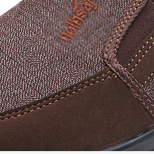 Old Beijing Cloth Shoes, Men Slip-On Chinese Traditional Beijing Kung Fu Tai Chi Breathable Canvas Shoes, Soft Rubber Sole Anti-Slip, for Car Driving, Fishing, Indoor Outdoor Wear3