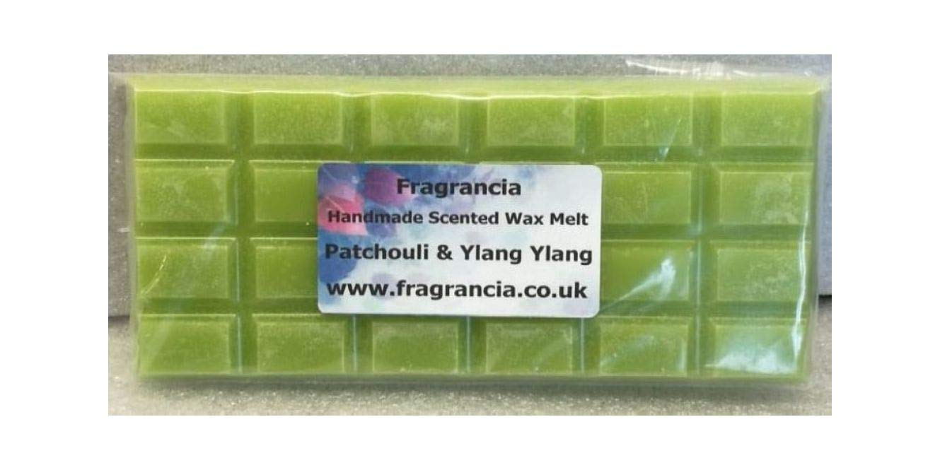 Fragrancia A Single Handmade Highly Scented Wax Melt Bar (Fragrances N - Z) (Patchouli & Ylang Ylang)