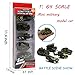 JQGT 5pcs Assorted Army Toy Cars Diecast Model Cars Mini Alloy Military Battle Vehicles Tank Toy Playset for Kids Toddlers Boys
