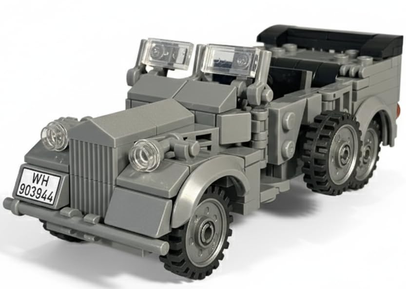 Buildarmy WW2 German Horch 901 off-road Car Brick Building Block 234pcs