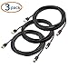 Cable Matters 3-Pack USB Printer Cable - 10ft, USB A to B Cable, Compatible with Printer, External Hard Drive, Audio Interface, Scanner, MIDI Controller, MIDI Keyboard, Black