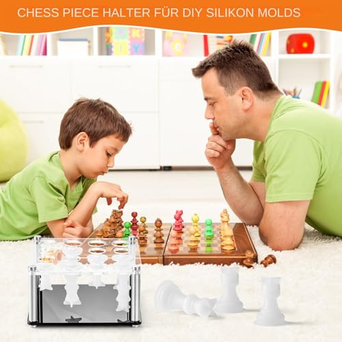 Support pour moules en silicone d'échecs et accessoires de kit de jeu