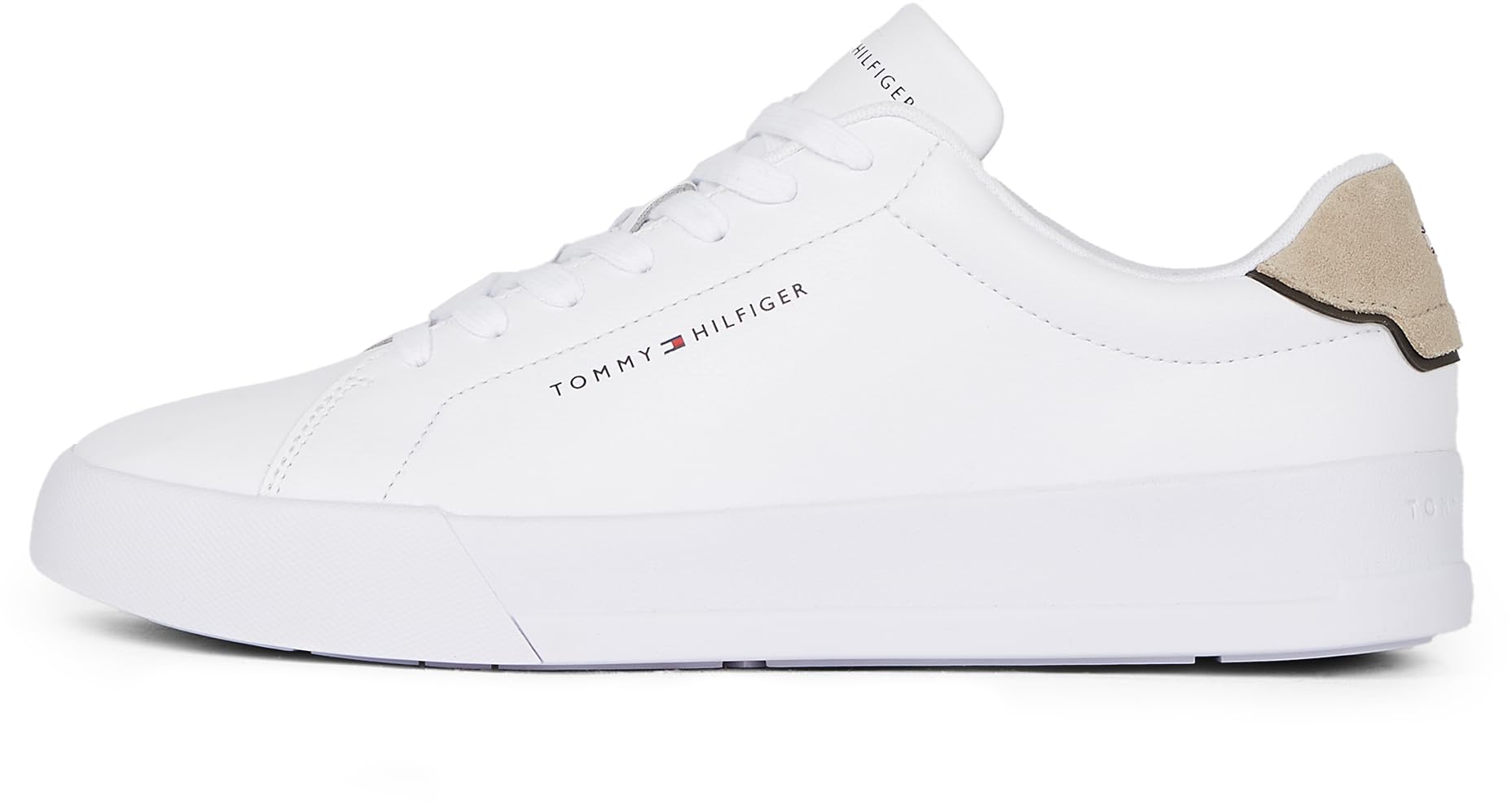 Tommy Hilfiger Men’s Detail Essential Leather Court Trainers