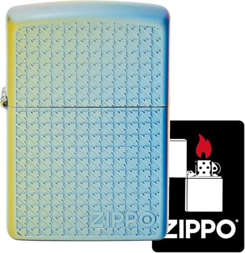 Encendedor Zippo aceite titanio doble cara negro miniatura 2