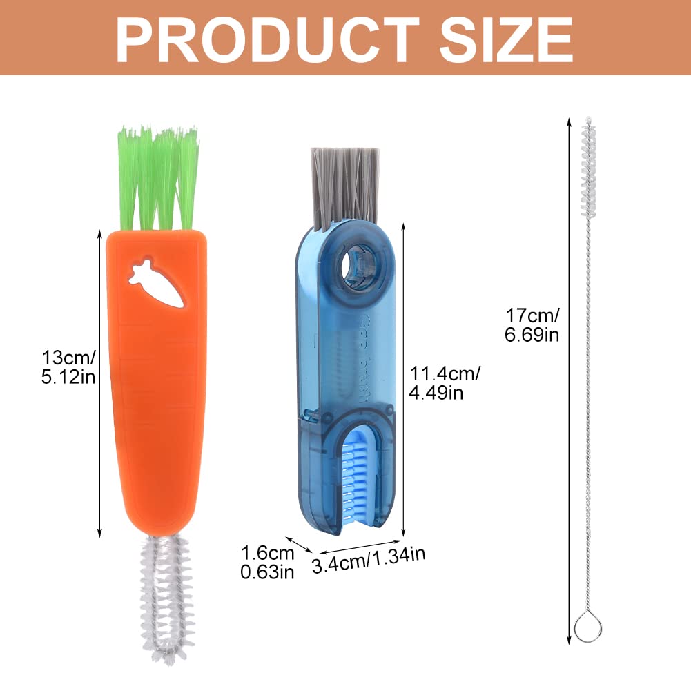 5 in 1 spazzola per la pulizia delle tazze spazzola per la pulizia degli spazi delle bottiglie spazzola per la pulizia delle fessure delle tazze strumento pulo accessori per la pulizia della