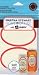 Martha Stewart Home Office with Avery Textured Labels, Eggshell, RED Border, Oval, 2-9/16" x 3-3/4", Pack of 12