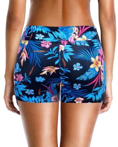 Image of Yonique Womens Swim Shorts Bathing Suits Bottoms Swimsuit Bottoms(Available in Plus)