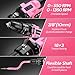 20V Cordless Drill, Electric Power Drill Set with Battery Charger, 3/8” Keyless Chuck, 2 Variable Speed, 18+3 Torque, 72pcs Driver Bits and Belt Hook, Pink