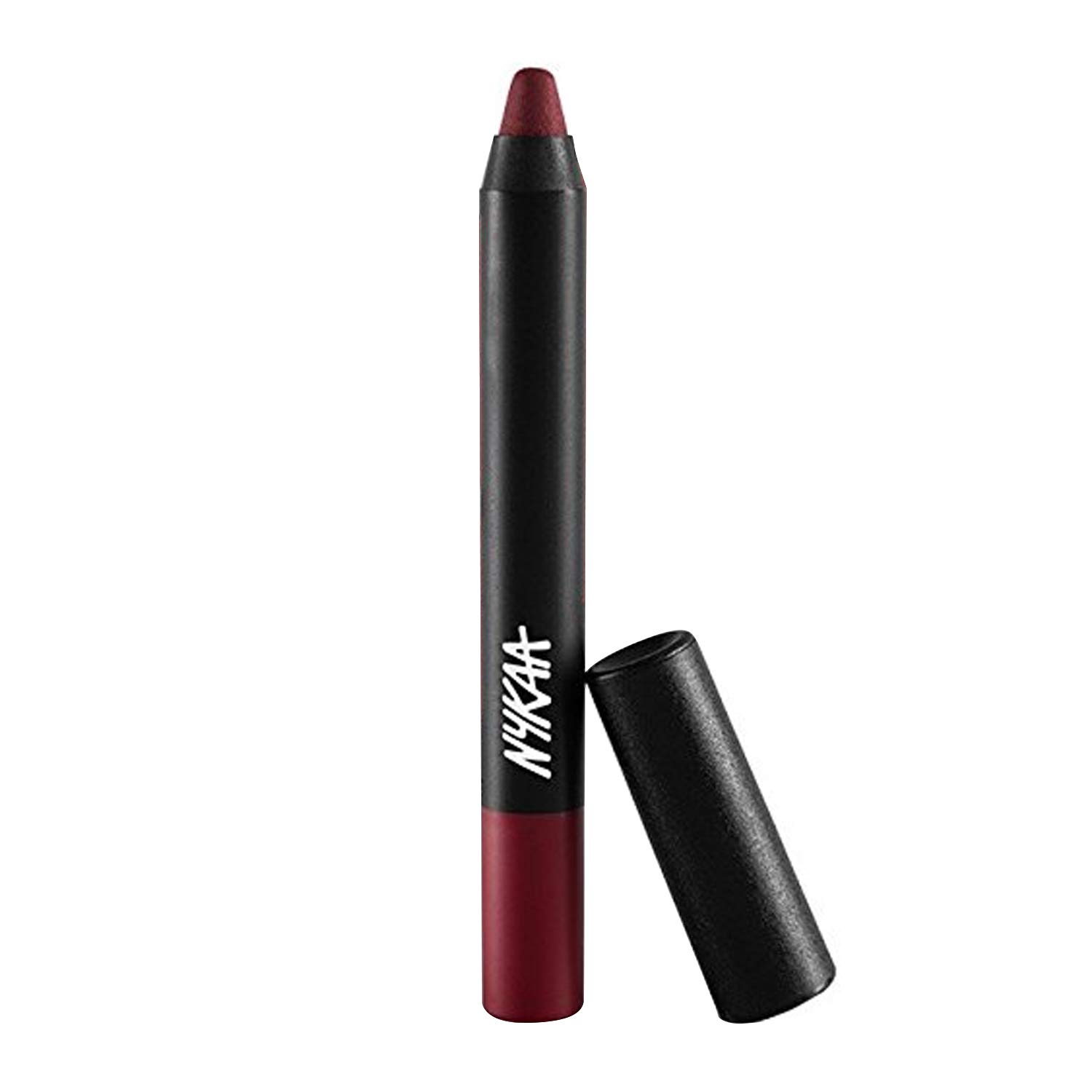 Nykaa MATTE-ilicious Lip Crayon - Perfect Plum shade No 02 With Prove Your Point Cosmetic Sharpener-image-18