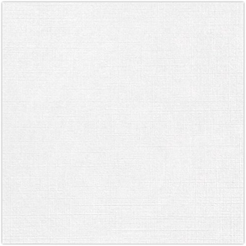 Classic Natural White Card Stock - 18 X 12 In 100 Lb Cover Linen Digital 250 Per Package