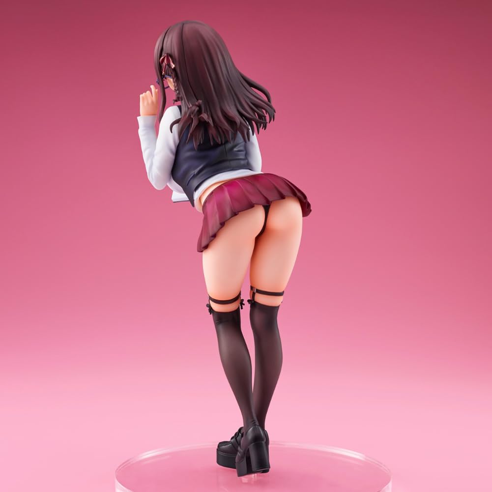 QAHEART Anime Illustration KINAKO Figure Original Painting Figures Rabbit Flova Figure Bunny Girl Model Statue: 9.45in/24cm Mataro Himitsu No Senzoku Shisho