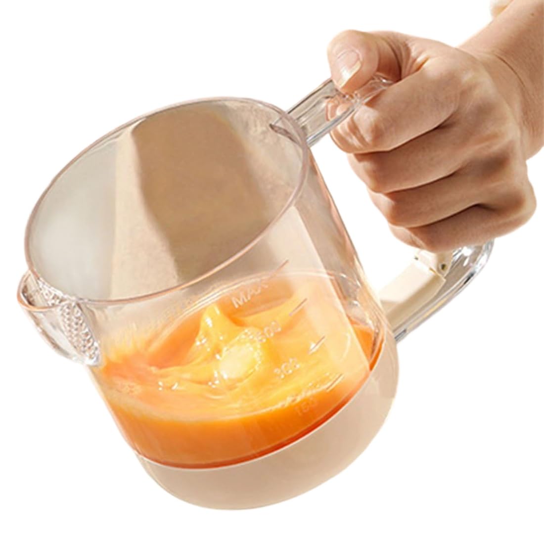 Hndhbfgrt Salad Dressing Manual Mixing Cup Vinaigrette & Liquid Egg Beater Function