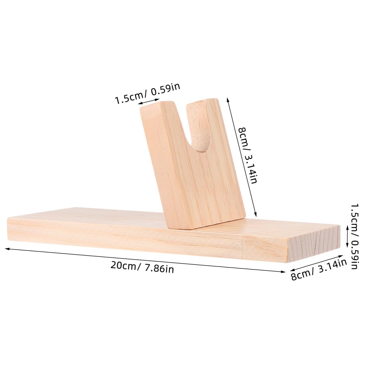 NUOBESTY Glue Gun Holder Stand Wooden Base for DIY Crafts — Amazon image 2