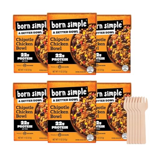 Born Simple Ready to Eat Meals with Sporks, Chipotle Chicken