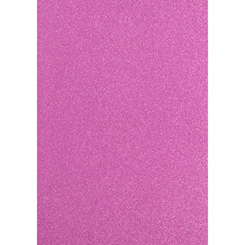 Florence Cartulina con purpurina – Cartulina de colores A4 – Rosa claro – 5 hojas de papel para manualidades – Papel para álbumes de recortes para hacer tarjetas y otras manualidades de papel – 250