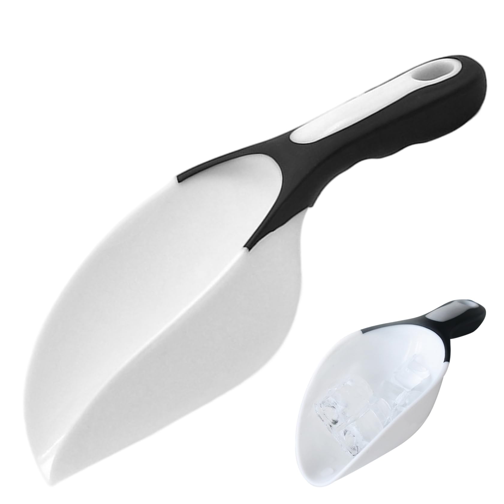 Cuillère à glace en plastique, cuillères pour aliments avec poignée, cuillère à glace pour congélateur, utilitaire en plastique