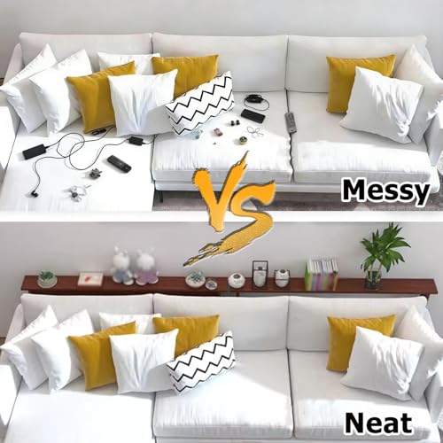 Mesa de sofa negra impermeable y resistente a los aranazos para salon 4
