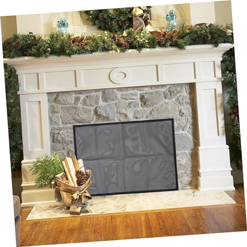 Écran pare-étincelles cheminée en acier robuste UKCOCO 29x45 pouces haute protection - 8