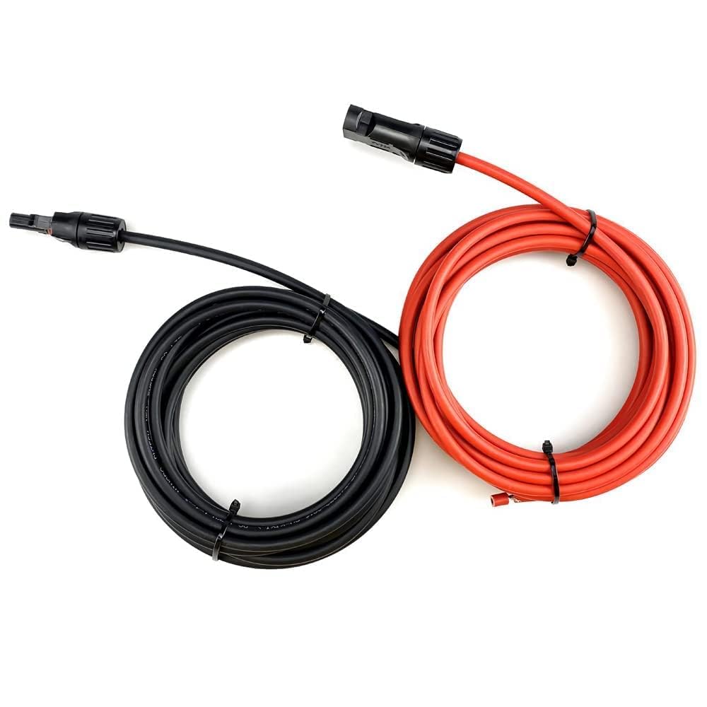 Solarsys® - 12m Cavo di Prolunga del Pannello Solare 4mm² 12AWG,IP68, TÜV Certificazione, Cavo di Collegamento Solare con 1 PV Connettori per Pannelli Solari Fotovoltaici, 12 Metri