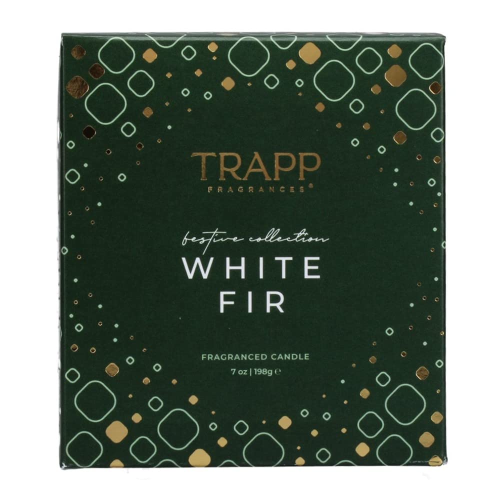 Trapp Vela perfumada de temporada de 7 onzas, abeto blanco, vela perfumada de lujo, hasta 50 horas de combustión, notas de abeto Fraser, madera de bálsamo, notas ozónicas frescas