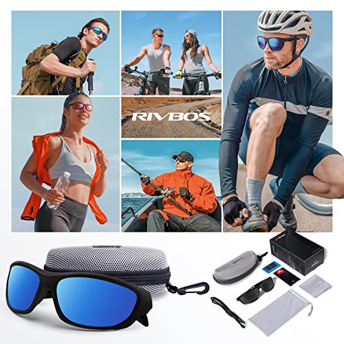 Image of RIVBOS Sunglasses for Men Women Polarized UV Protection Sports Fishing Driving Shades Cycling RB833