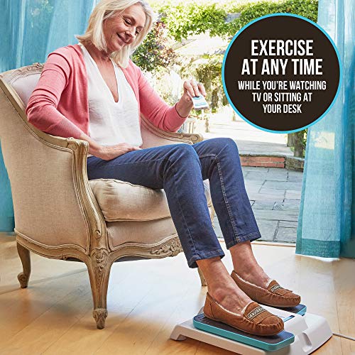HoMedics Leg Exerciser - Easy Foot Touch Control & Remote, Lightweight & Compact Storage, 3 Speeds White - Image 5