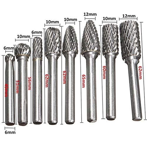 Yardwe 8 in 1 punte per router di fresatura in
