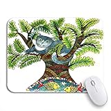 Gaming Mouse Pad Aquarell von Kratzbaum Little Lake Zwei Fische gezeichnet rutschfeste Gummi Backing Computer Mousepad für Notebooks Maus Matten