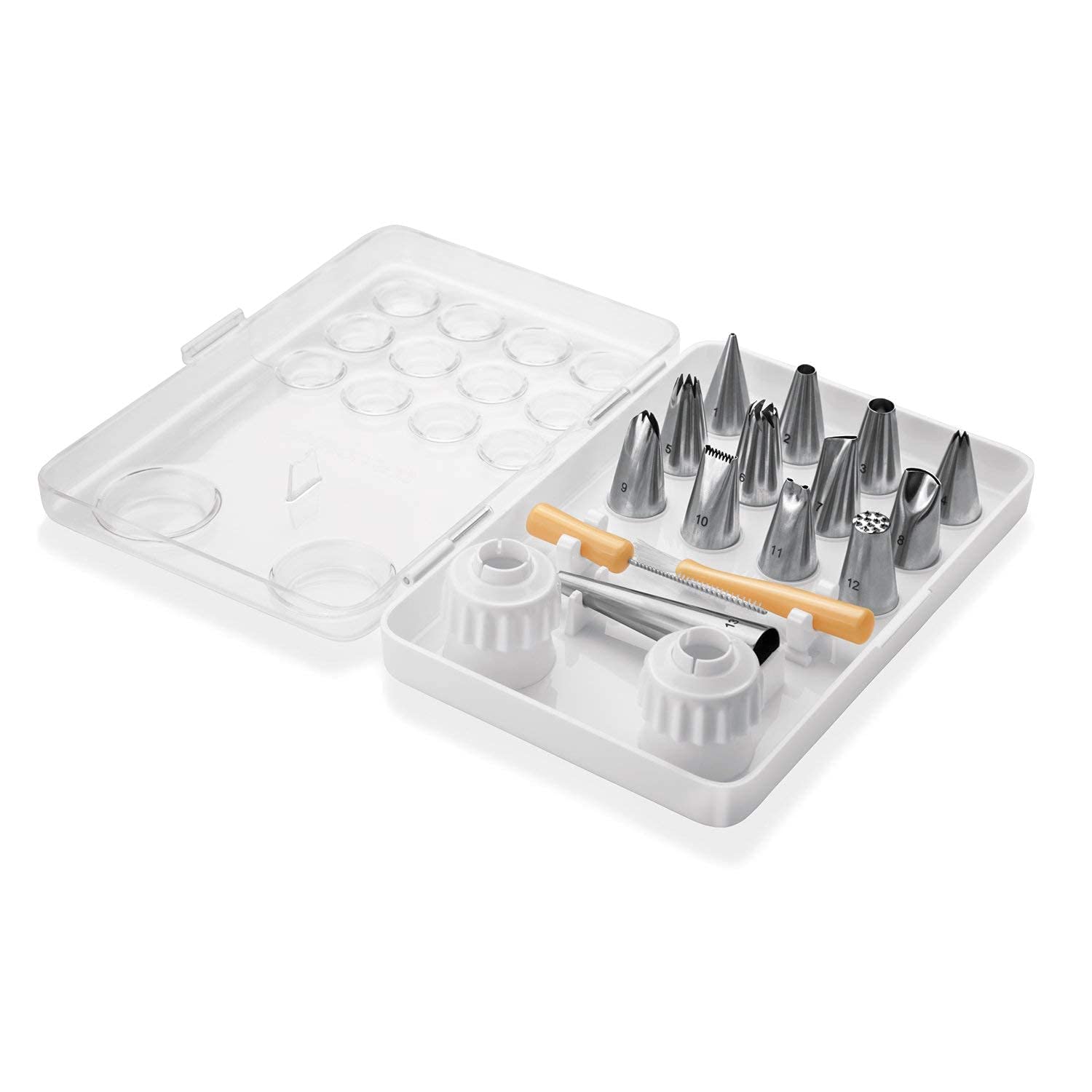 Tescoma Decorating Nozzles 13 Pcs, Stainless Steel, 12.7 x 4.0999999999999996 x 24.3 cm, Assorted