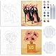 WEBEEDY 2 Packungen Sip Und Paint Set Für Erwachsene High Heels Und Parfüm Leinwand Mit Vorgezeichnetem Bild Zum Bemalen Vorgefertigtes Leinwand Malset Für Den Date Night Wanddekor 20x25cm
